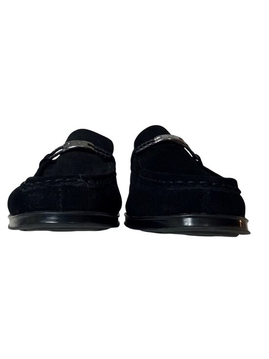 Stacy Adams Mens Black Suede Loafers With Memory Foam Insole & Metal Bit Detail main image 9